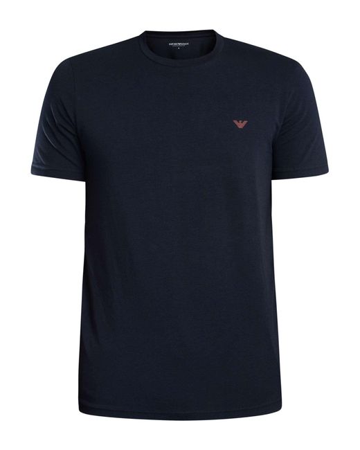 Emporio Armani Red 2 Pack Lounge Crew T-shirts for men