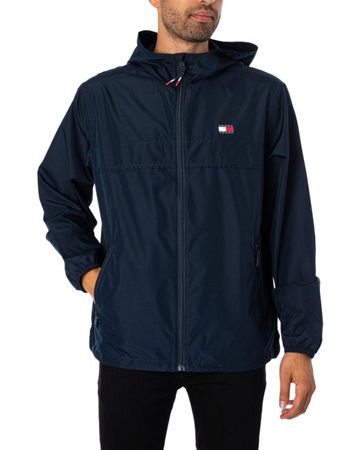Tommy Hilfiger Blue S Tjm Lw Chicago Ext Dm0dm20204 Windbreaker Jacket for men