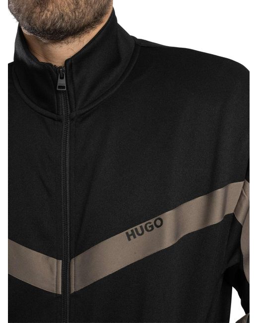 HUGO Black Darti Track Jacket for men