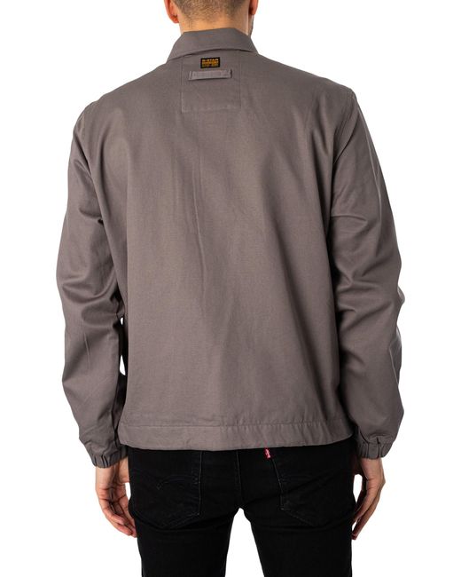 G-Star RAW Gray Coach Jacket for men