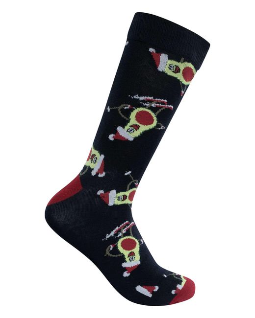 Jack & Jones Black Xmas Avocado Trunks & 2 Pack Socks Gift Box for men