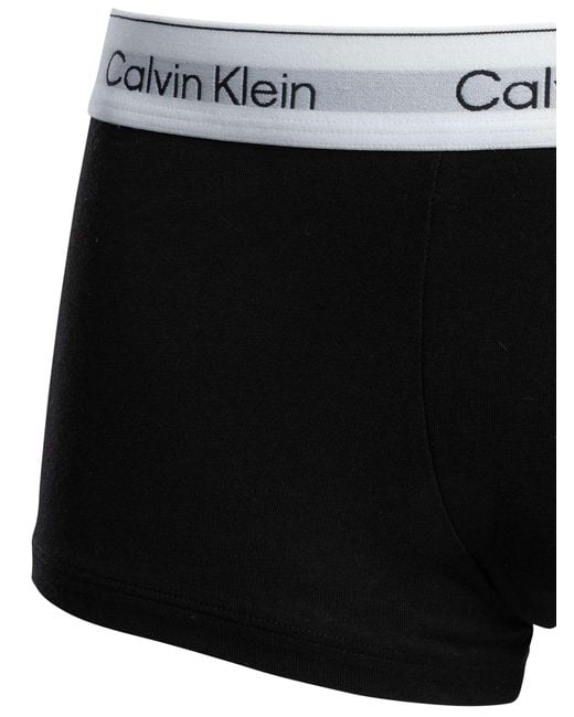 Calvin Klein Gray 3 Pack Icon Low Rise Trunks for men
