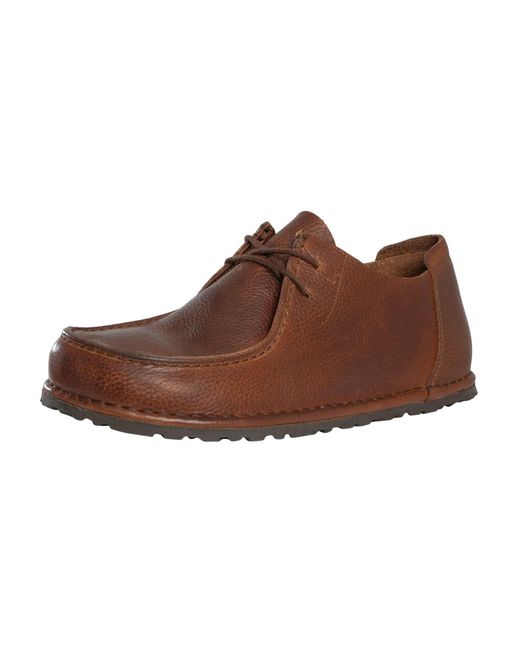 Birkenstock Brown Utti Lace Leather Shoes for men