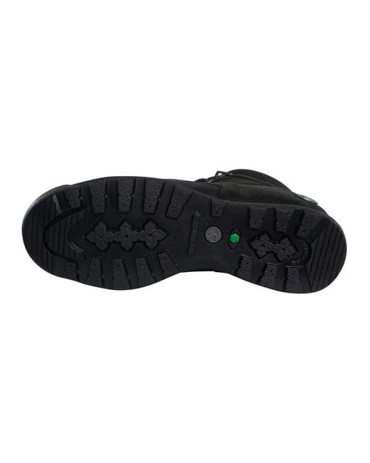 Timberland Black Euro Rock Mid Lace Boots for men