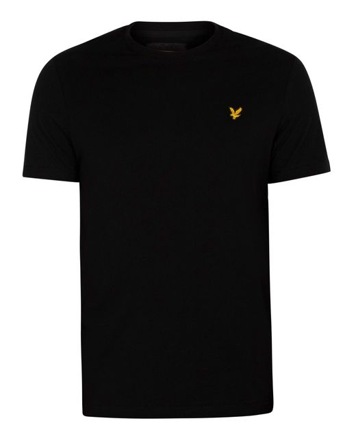 Lyle & Scott Black Plain T-shirt for men