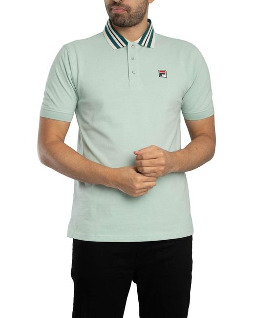 Fila Green Achille Heritage Tape Basic Polo Shirt for men