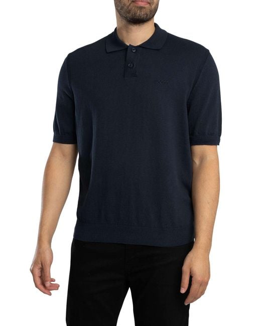 Boss Blue Asac Polo Shirt for men