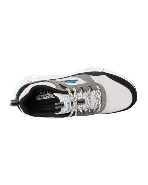 Skechers White Skech-air Court Yatton Trainers for men