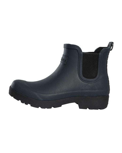Barbour Blue Fynn Ankle Wellington Boots for men