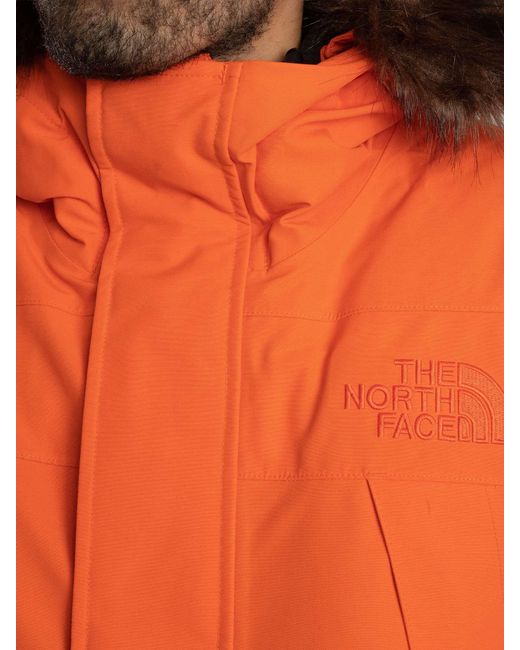The North Face Orange Expen Mcmurdo Parka Jacket for men