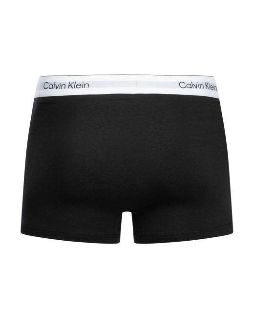 Calvin Klein Black 3 Pack Relaxed Fit Trunks for men