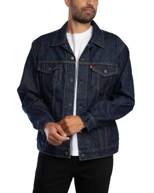 Levi's Blue Relaxed Fit Trucker Jacket for men