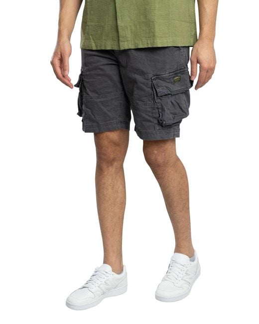 Superdry Black Core Cargo Shorts for men