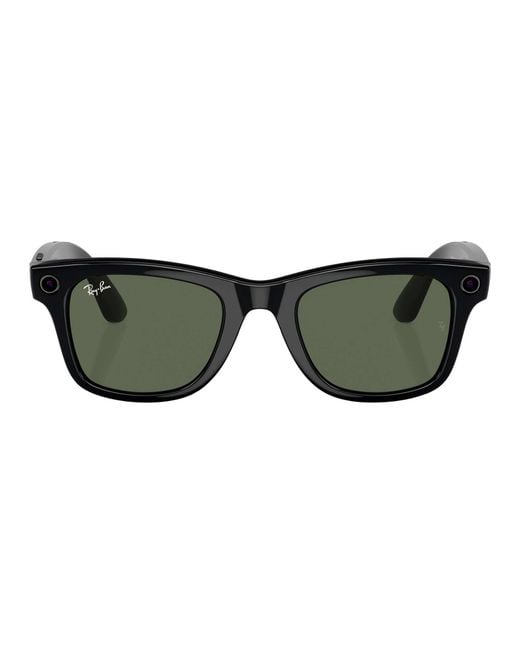 Ray-Ban Green 53mm Meta Wayfarer Glasses for men