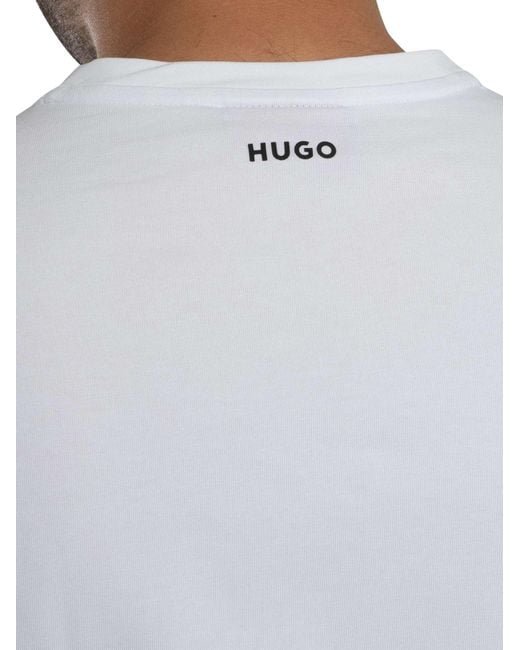 HUGO Black 2 Pack Lounge V-neck T-shirts for men