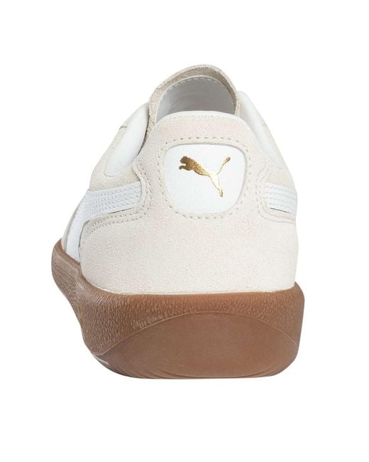 PUMA White Palermo Leather Trainers for men