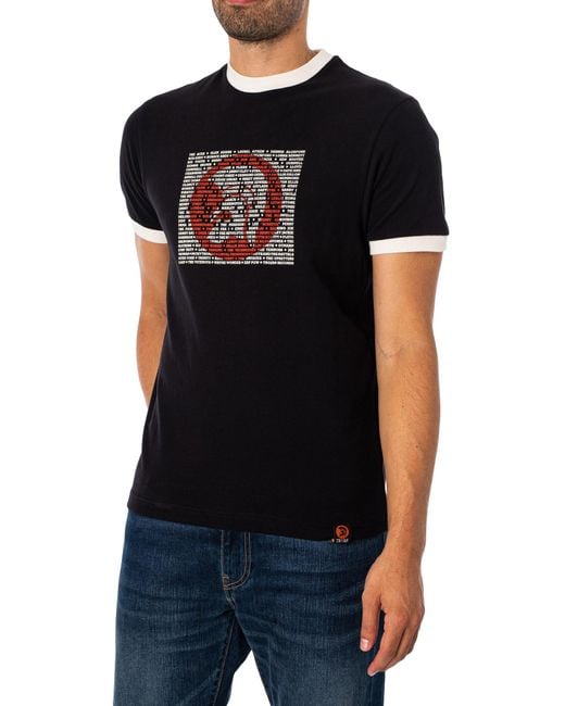 Trojan Black Artist Logo T-shirt for men