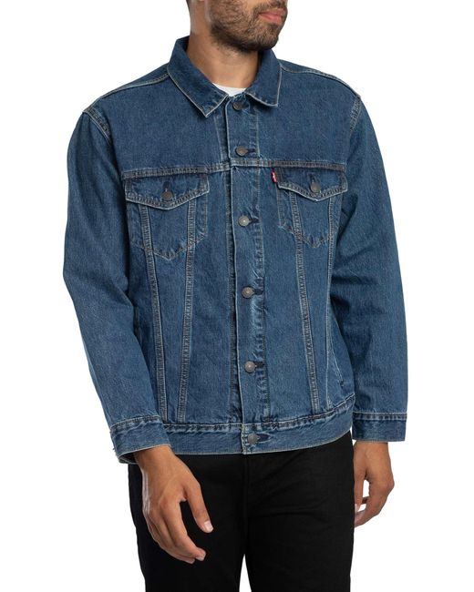 Levi's Blue Relaxed Fit Trucker Jacket for men