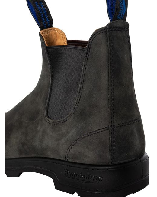 Blundstone Black Thermal Waterproof Chelsea Boots for men