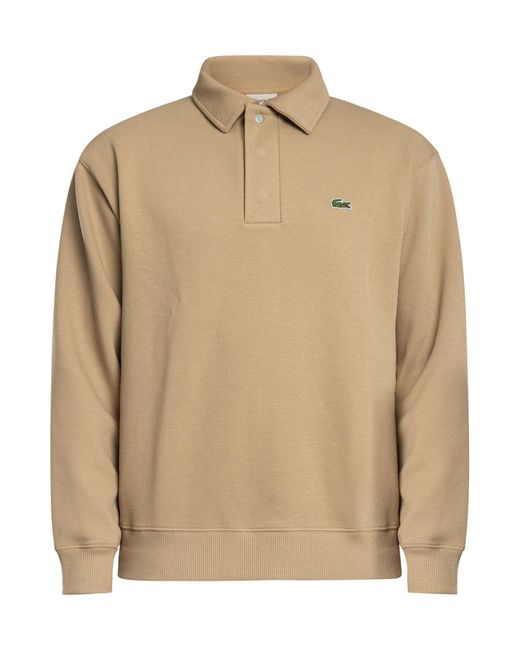 Lacoste Natural Logo Longsleeved Polo Shirt for men