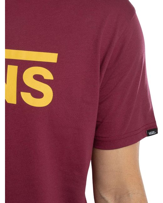Vans Purple Classic Logo Graphic T-shirt for men