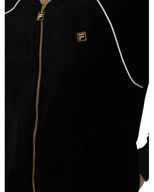 Fila Black Fella Velour Jacket for men