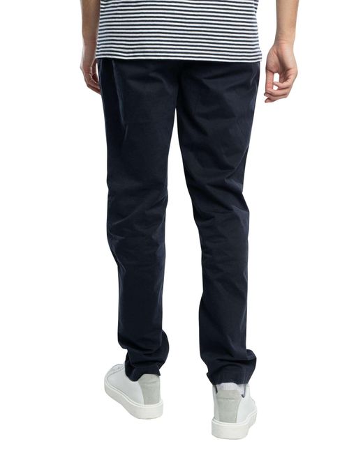 Lyle & Scott Blue Five Pocket Chino Trousers for men