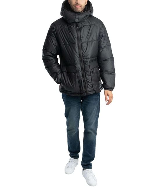 Hunter Black Intrepid Puffer Jacket for men