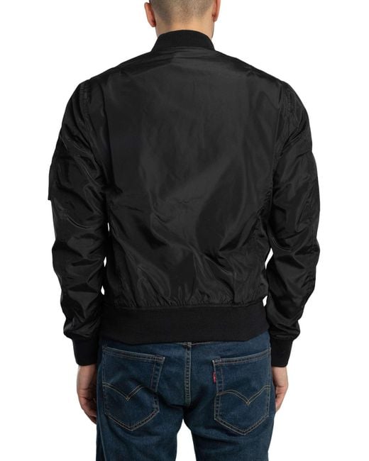 Schott Nyc Black Airstar Lightweight Bomber Jacket for men