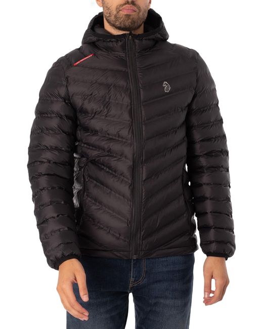 Luke 1977 Worldy Puffer Jacket in Black for Men | Lyst UK