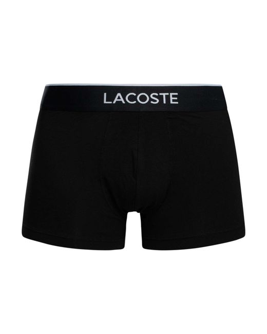 Lacoste Black 3 Pack Trunks for men