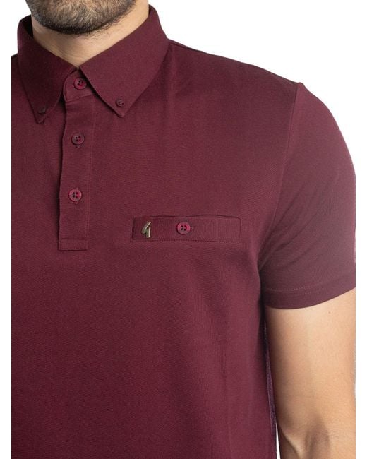 Gabicci Purple Ladro Polo Shirt for men