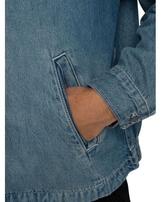 Levi's Blue Castro Full Zip Jacket for men