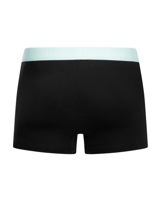 Calvin Klein Black 3 Pack Relaxed Fit Trunks for men