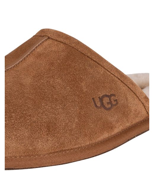 Ugg Brown Scuff Suede Slippers for men
