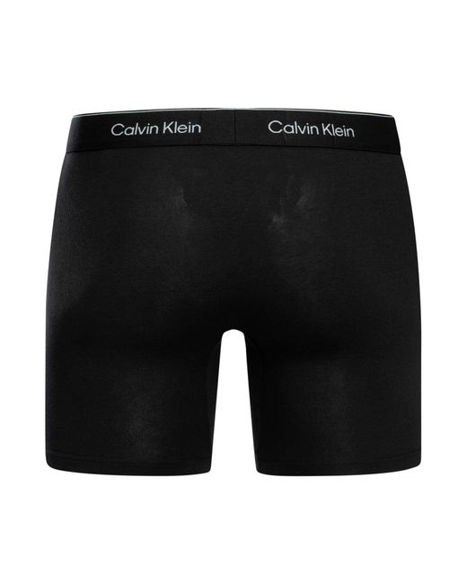 Calvin Klein Black 3 Pack Icon Boxer Briefs for men