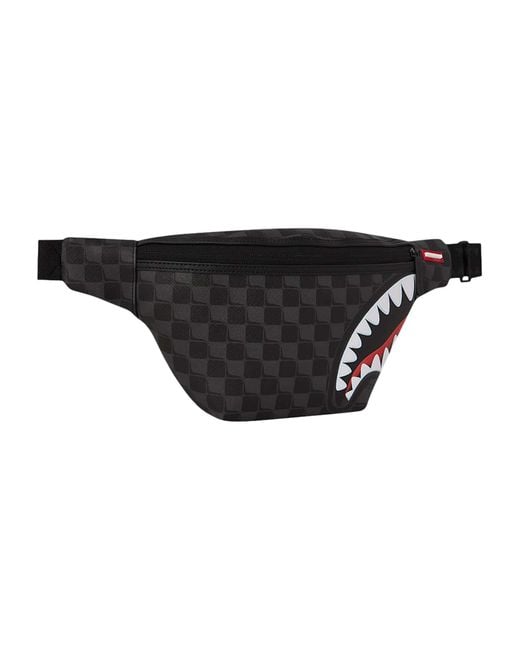 Sprayground Black Sharks In Paris Balloon Savvy Crossbody Bag for men