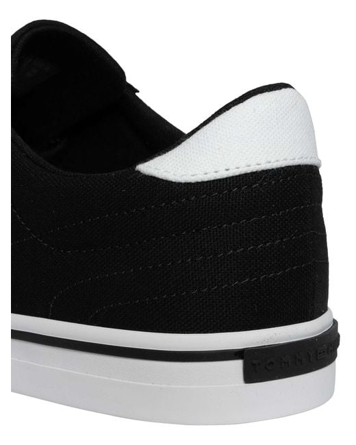 Tommy Hilfiger Black Core Long Lace Trainers for men