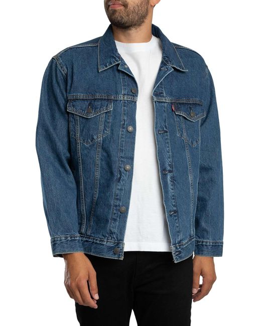Levi's Blue Relaxed Fit Trucker Jacket for men