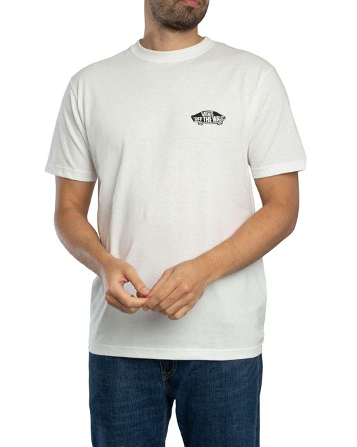 Vans White Double Standard Back Logo T-shirt for men
