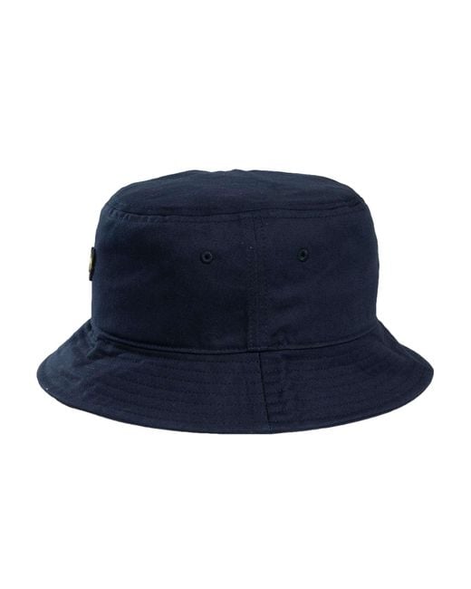 Lyle & Scott Blue Logo Bucket Hat for men