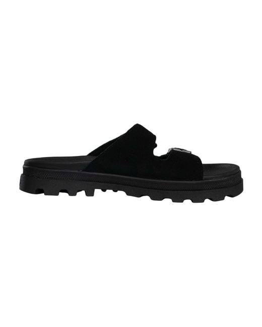 Palladium Black Dunelite Riviera Suede Sandals for men