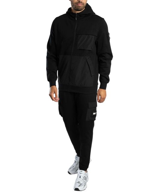 Weekend Offender Black Lippi Cargo Joggers for men