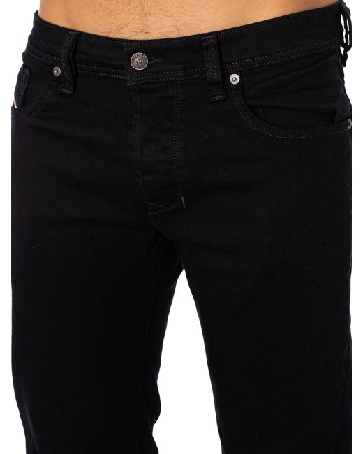 DIESEL Black 1985 Larkee Regular Jeans for men