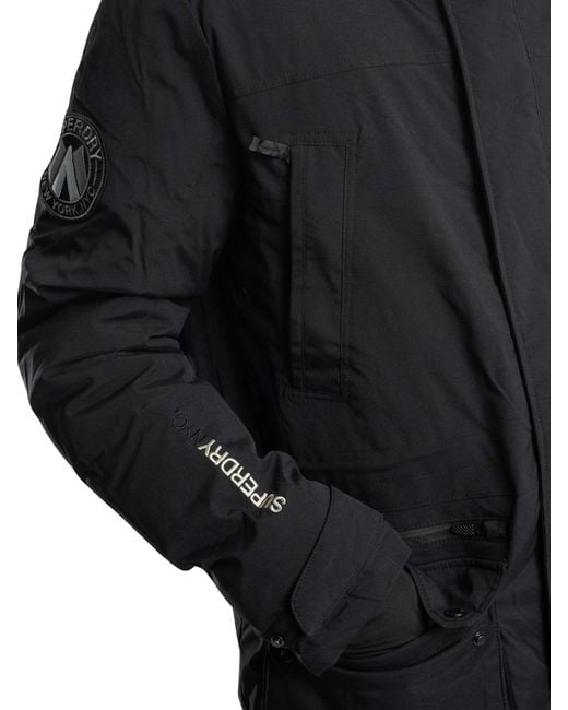 Superdry Blue City Padded Parka Jacket for men