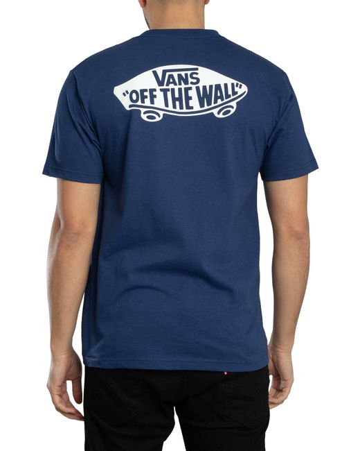 Vans Blue Double Standard Back Logo T-shirt for men
