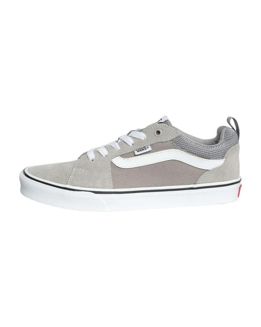 Vans White Filmore Suede Canvas Trainers for men