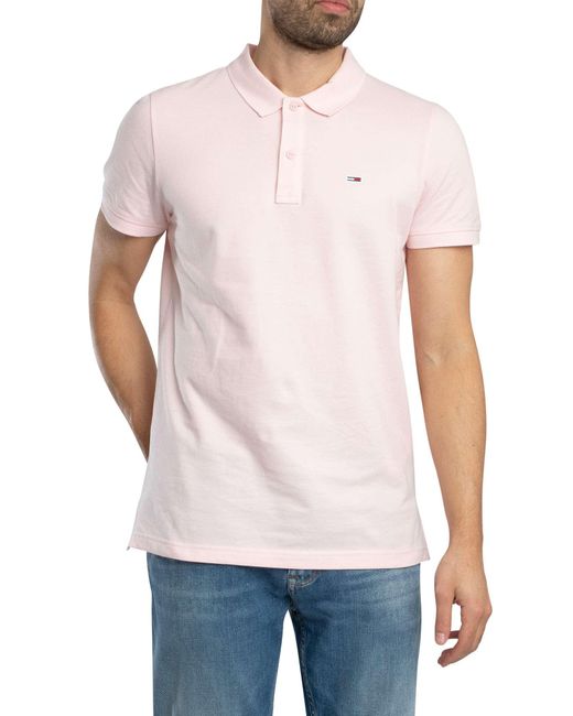 Tommy Hilfiger White Slim Placket Polo Shirt for men