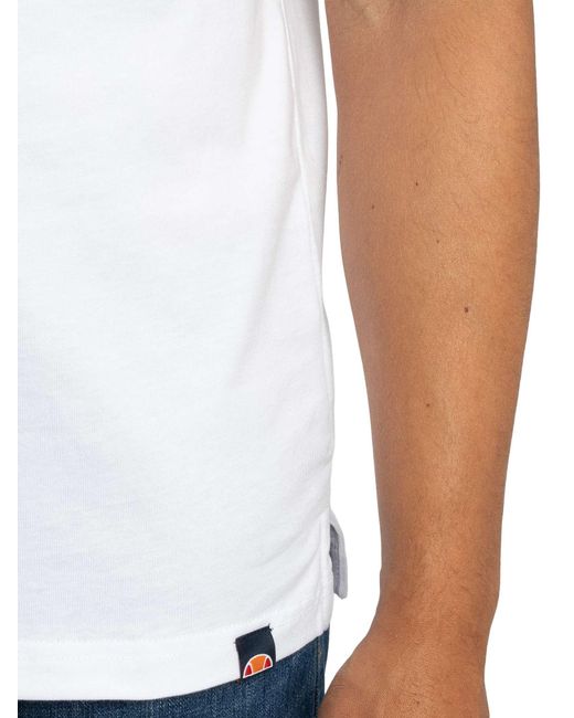 Ellesse White Lessepsia Polo Shirt for men