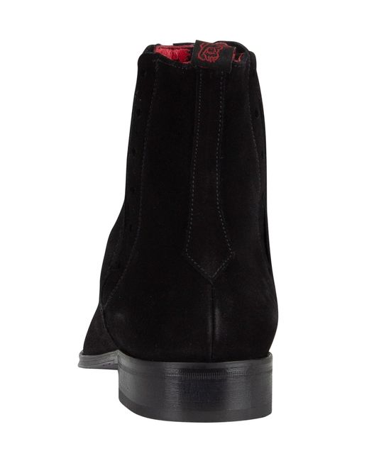 Jeffery West Black Suede Boots for men